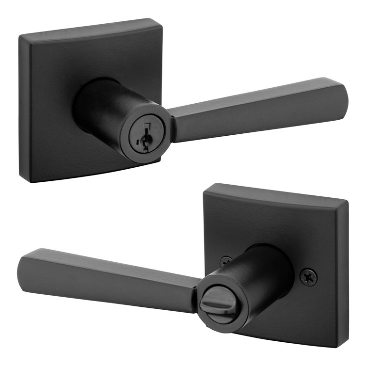 Pioneer Spyglass Keyed Entry Lever For Garage Office Door Handle In